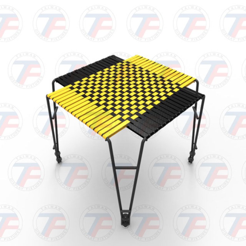 Chaise tissée en sangle d'emballage