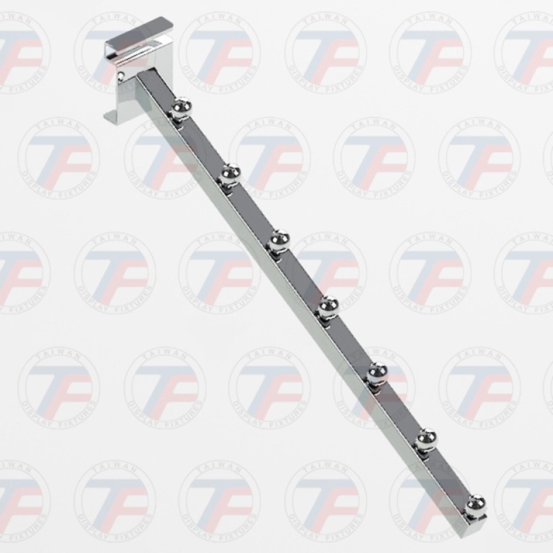 7 perles, suspension droite