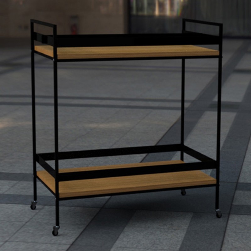 Two-tier mobile cart