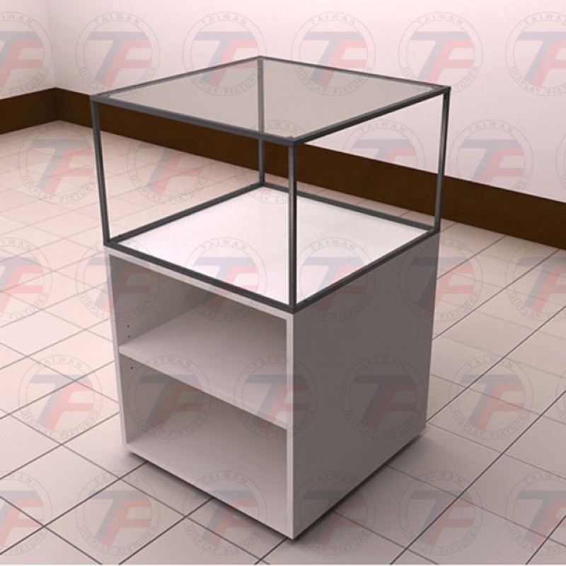 Glass display wooden cabinet