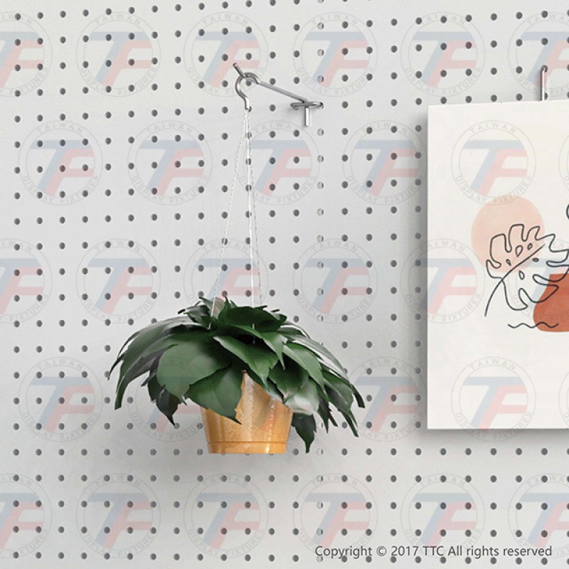 Crochet pour panneau perforé