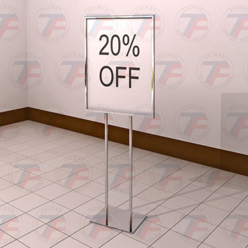 Floor-standing notice board