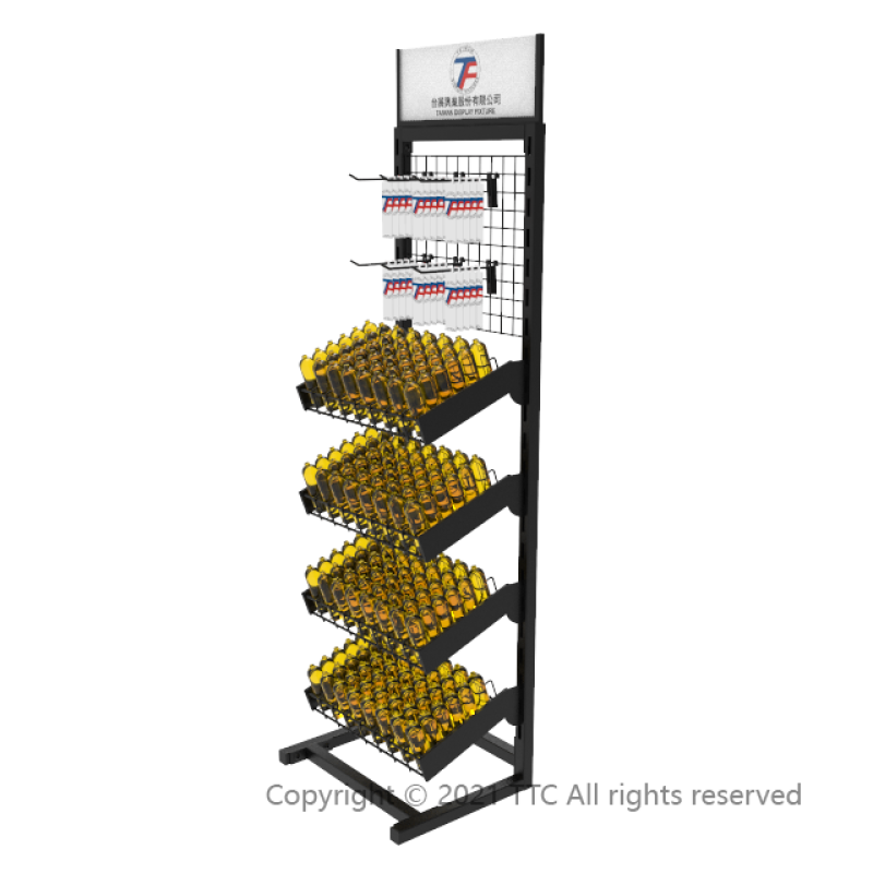 Oil Product Display Rack