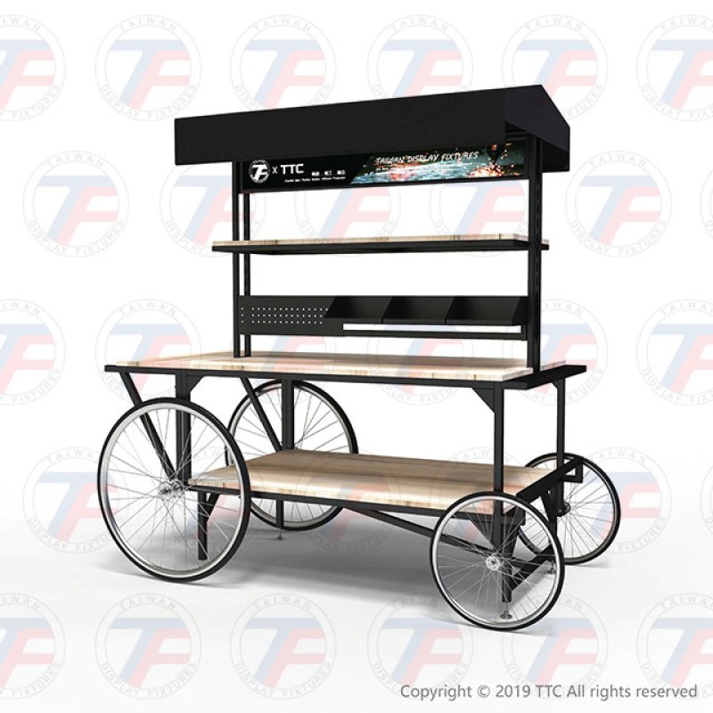 Carrito móvil de dos niveles