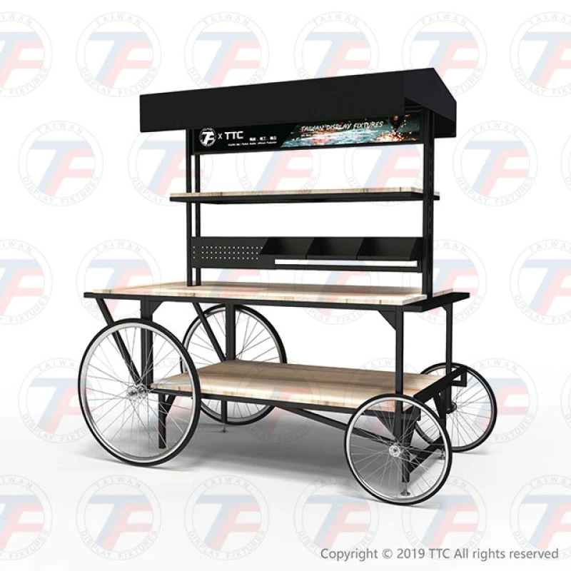 Carrito móvil de dos niveles