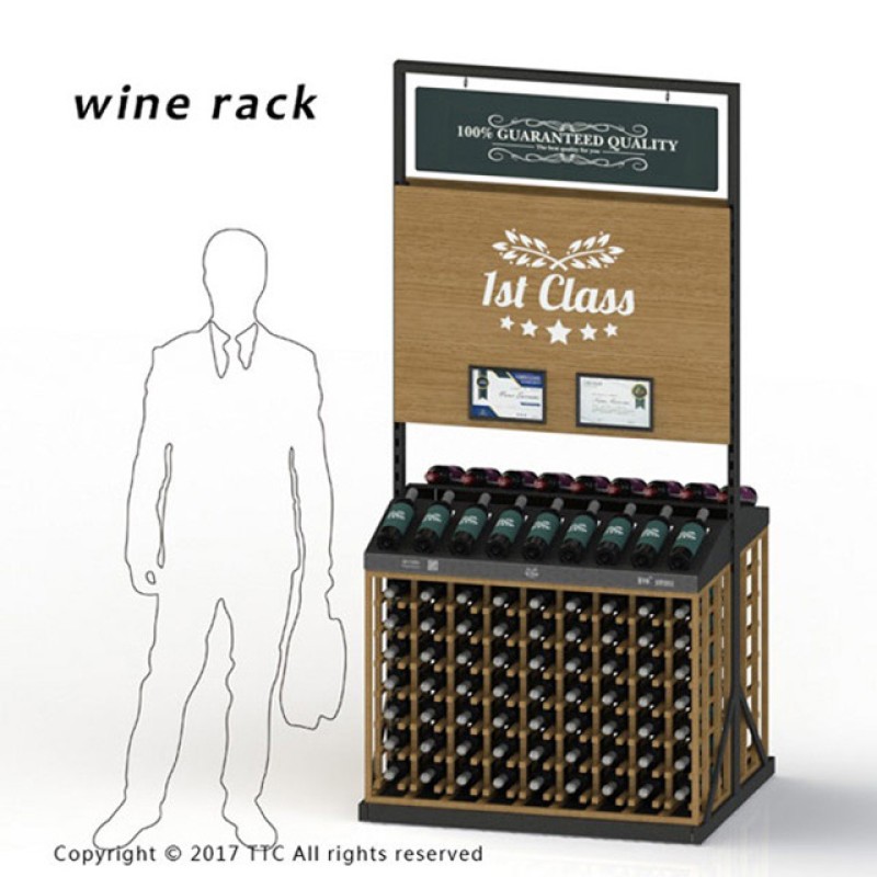 Wine Bottle Display Rack