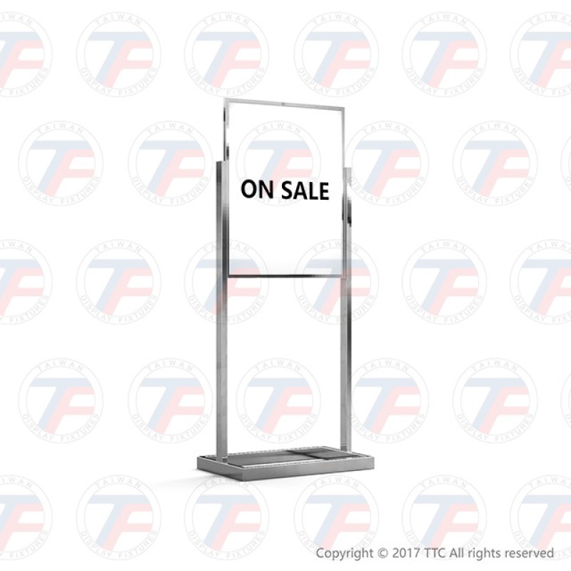 Floor-standing notice board